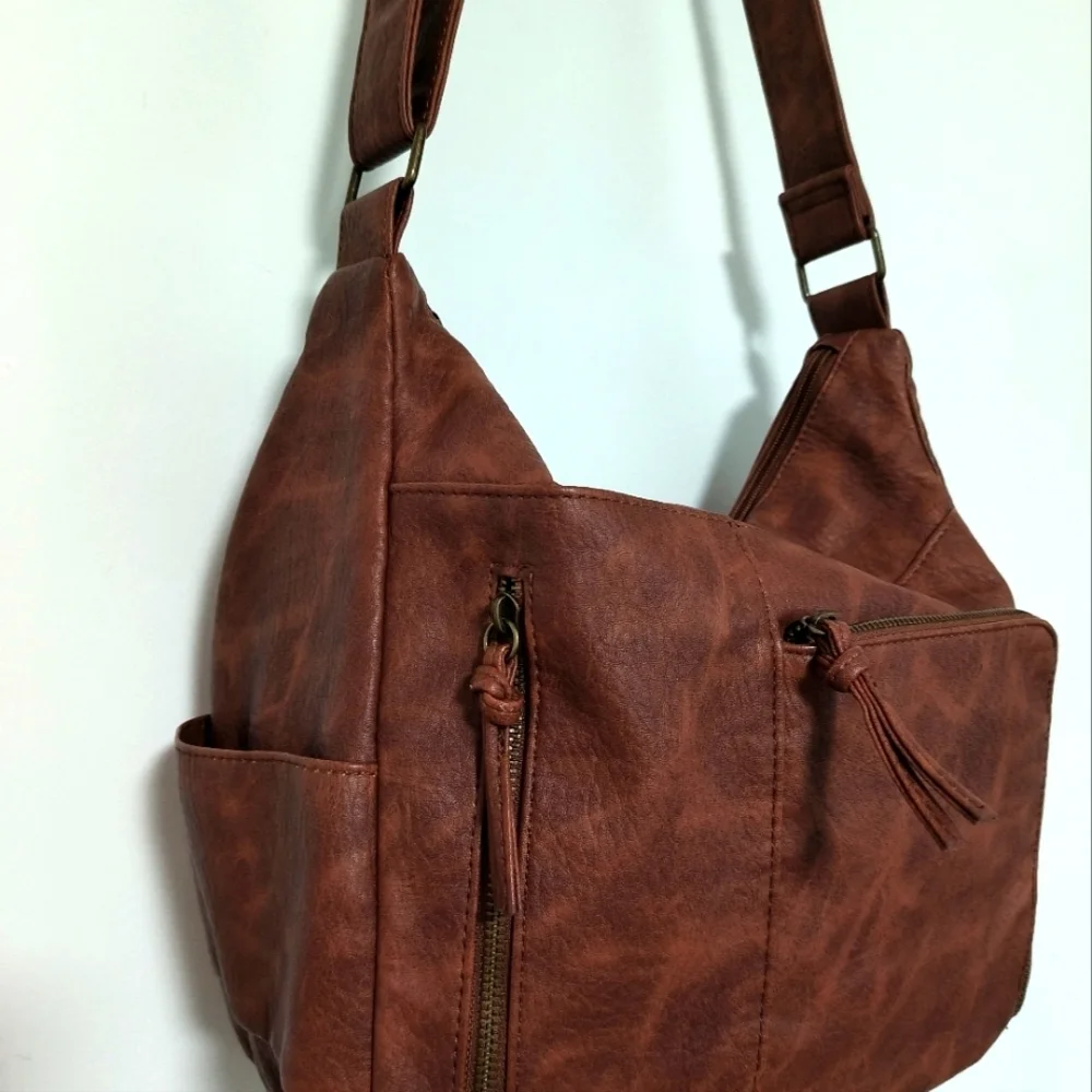 Bueno Faux Brown Leather Bag